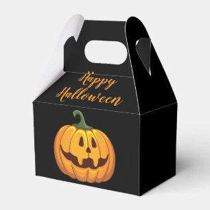 Happy Halloween Pumpkin Candy Pattern Favour Box