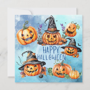 Happy Halloween Pumpkin Card
