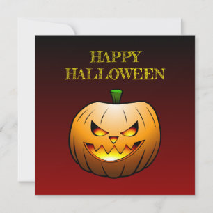 Happy Halloween Pumpkin Card