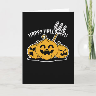 Happy Halloween Pumpkin Card