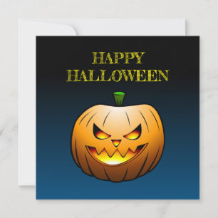 Happy Halloween Pumpkin Card