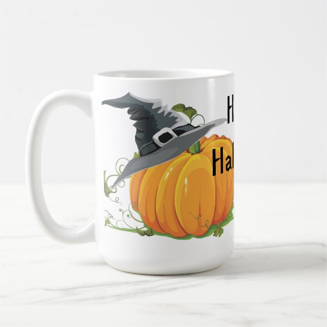 Happy Halloween Pumpkin Coffee Mug (Left)