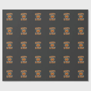 Happy Halloween Pumpkin Eat Drink Be Scary_1 Wrapping Paper