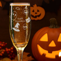 Happy Halloween pumpkin ghost skull