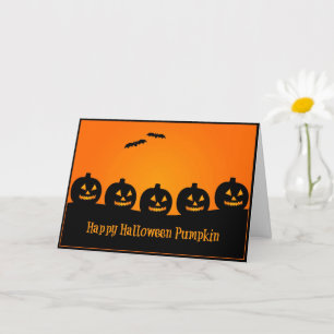 Happy Halloween Pumpkin - Halloween Card