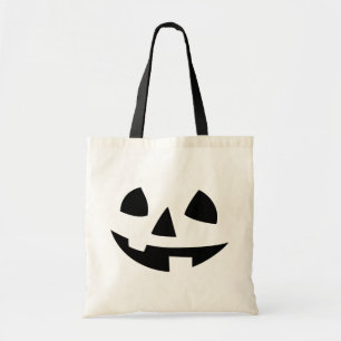 Happy Halloween pumpkin isolated funny smile icon Tote Bag