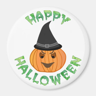 "HAPPY HALLOWEEN" PUMPKIN MAGNET