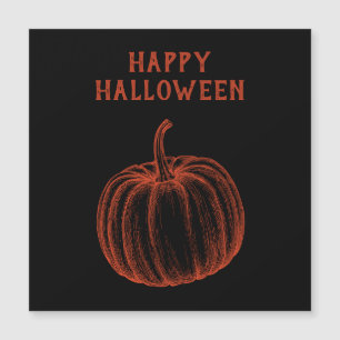 Happy Halloween Pumpkin Magnetic Card