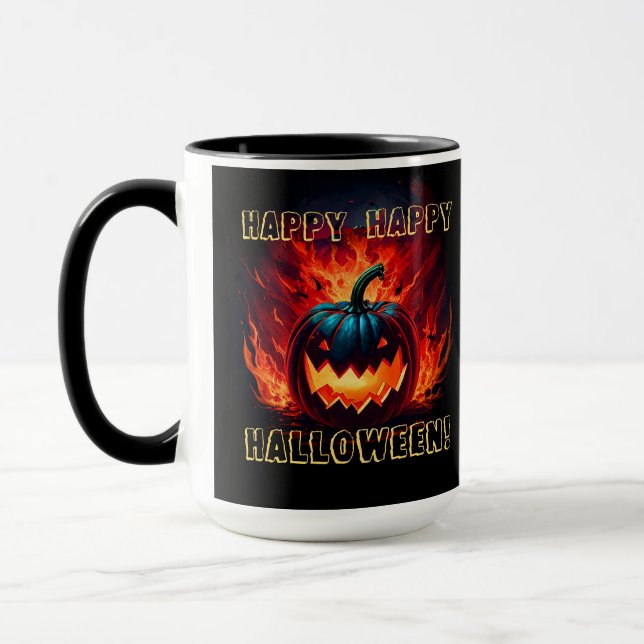 Happy Halloween Pumpkin Mug (Left)