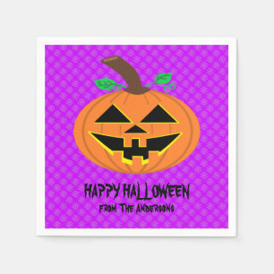 Happy Halloween Pumpkin Napkins