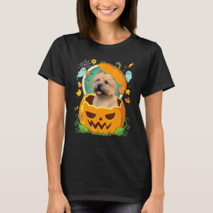 Happy Halloween Pumpkin Norwich Terrier Dog Witch  T-Shirt