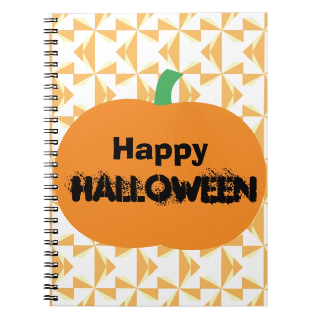 Happy Halloween Pumpkin Notebook (Front)