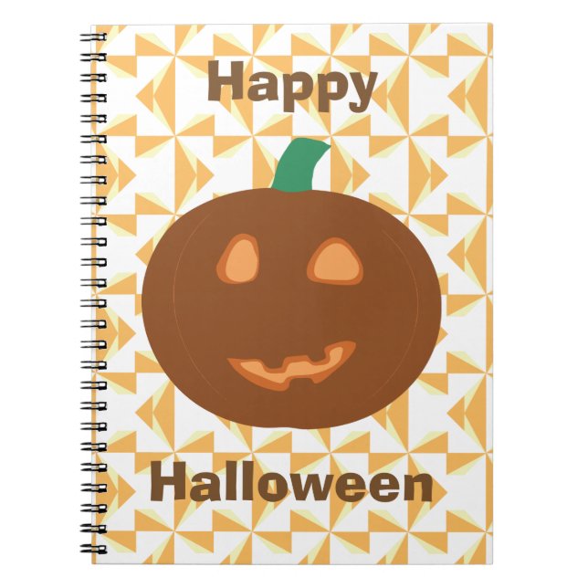 Happy Halloween Pumpkin Notebook (Front)
