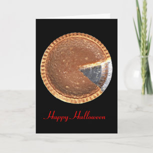 Happy Halloween Pumpkin Pie Romantic Card