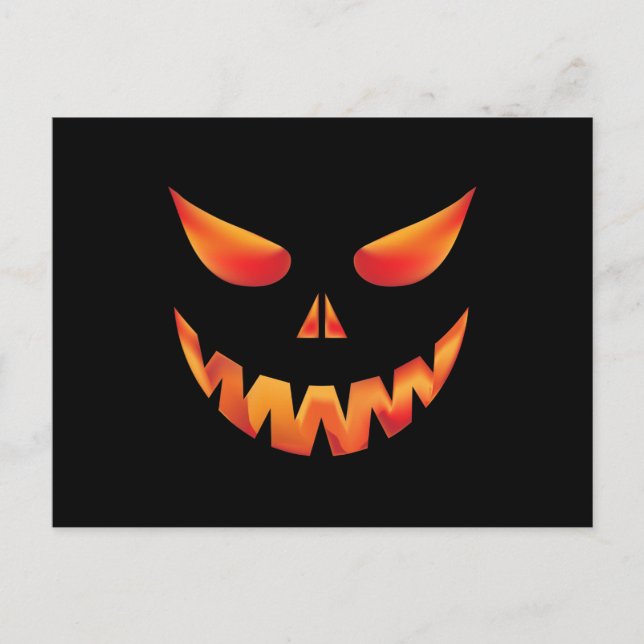 Happy Halloween Pumpkin Postcard (Front)