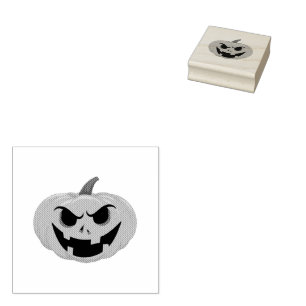 Happy Halloween pumpkin  Rubber Stamp