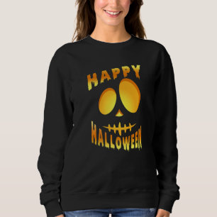 Happy Halloween Pumpkin Scary Face Sweatshirt