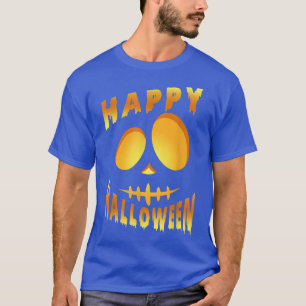 Happy Halloween pumpkin scary face T-Shirt