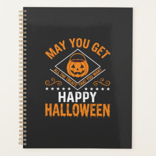 Happy Halloween Pumpkin Treats Vector Design Planner