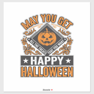 Happy Halloween Pumpkin Treats Vintage