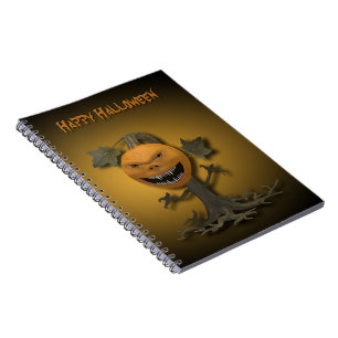 Happy Halloween Pumpkin Tree Notebook