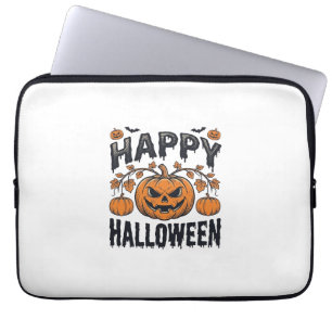 Happy Halloween Pumpkin Vintage Engraving Design_1 Laptop Sleeve