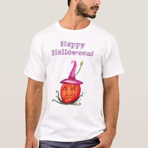 Happy Halloween Pumpkin Witch  T-shirt