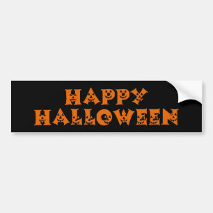 Happy Halloween Pumpkins Bumper Sticker