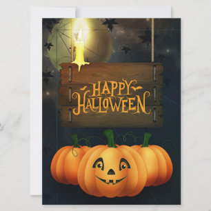 Happy Halloween Pumpkins  Card
