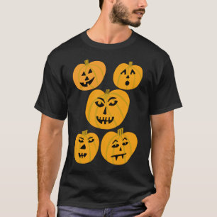 HAPPY HALLOWEEN Pumpkins Jack-O-Lanterns T-Shirt