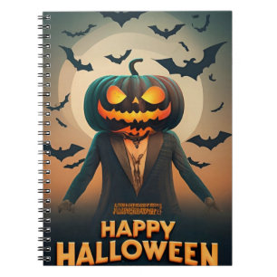 Happy Halloween pumpkins Notebook