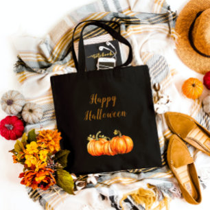 Happy Halloween Pumpkins Tote Bag