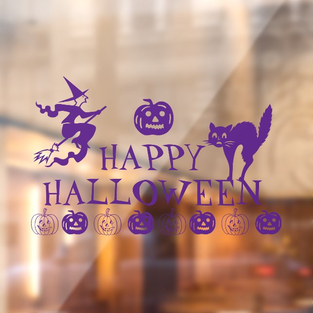 Happy Halloween purple spooky cute decor House (Sheet 2)