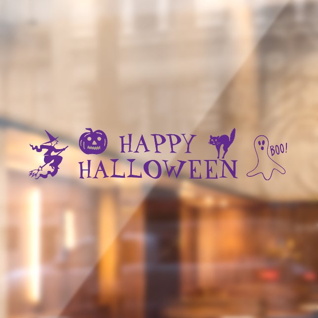 Happy Halloween purple spooky decor (Sheet 2)
