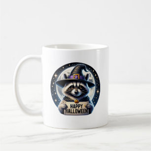 Happy Halloween Raccoon Mug, Animal Gift Coffee Mug