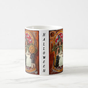 Happy Halloween Retro Poster Coffee Mug