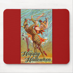 Happy Halloween Retro Poster Mouse Pad