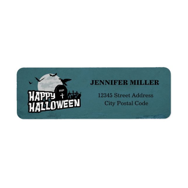 Happy Halloween Return Address Label (Front)