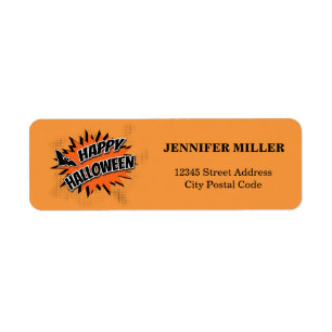 Happy Halloween Return Address Label