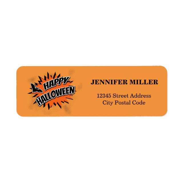 Happy Halloween Return Address Label (Front)