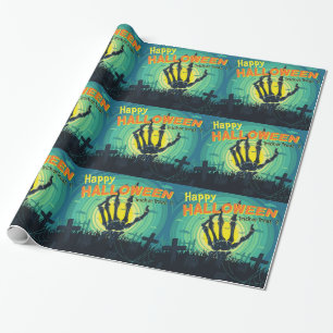 Happy Halloween Rise Of The Dead Wrapping Paper