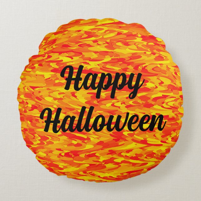 Happy Halloween Round Cushion (Front)