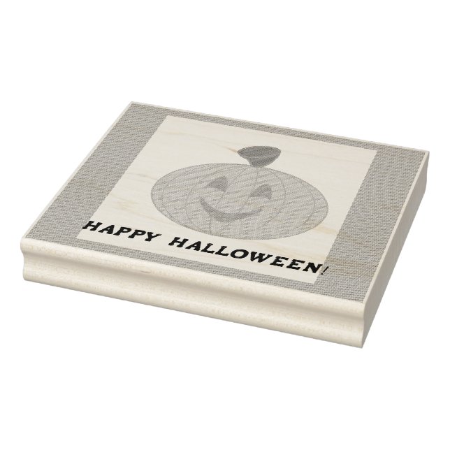 Happy Halloween Rubber Stamp (Stamp)