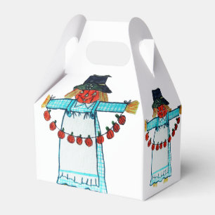 HAPPY HALLOWEEN SCARECROW FAVOUR BOX