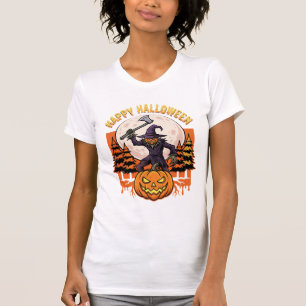 Happy Halloween Scarecrow Jack O Lantern Vector T-Shirt