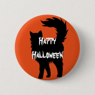 Happy Halloween Scary Cat 6 Cm Round Badge