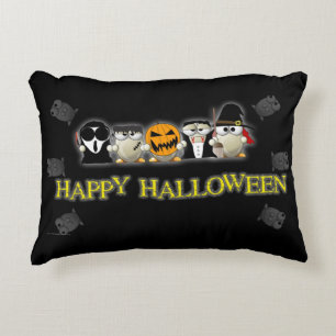 Happy Halloween Scary Friends Decorative Cushion