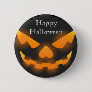 Happy Halloween Scary Pumpkin 6 Cm Round Badge