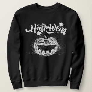 Happy Halloween Scary pumpkin Face  Sweatshirt