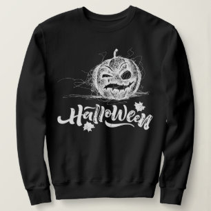 Happy Halloween Scary pumpkin Face  Sweatshirt